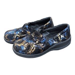 Laforst Women's Slip Resistant Multi Color Leather SlipOn Clogs Mules Shoes 6.5